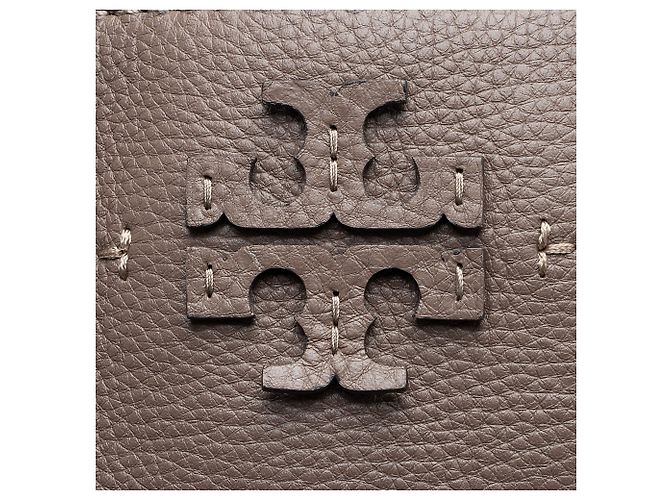 Tory Burch McGraw Leder-Tote mit drei Fächern Braun - Ansicht 9