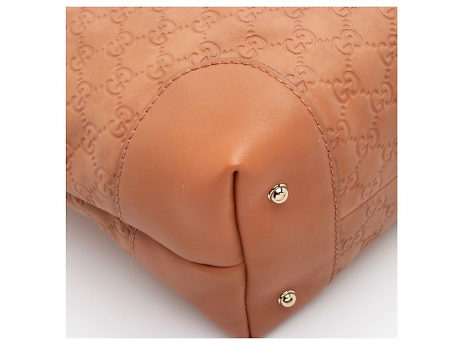 Gucci Guccissima Leder Heart Bit Charm Medium Tote Pink - Ansicht 10