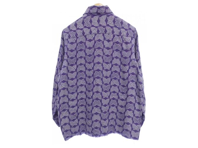 Autre Marque Camicia Needles Bianco Porpora - vista 2