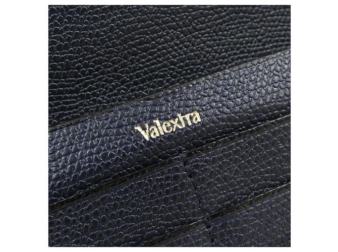 Valextra Leder-Langgeldbörse Blau Marineblau - Ansicht 3