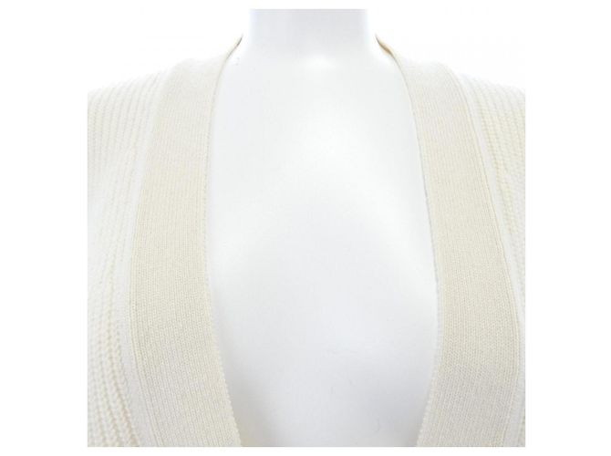 Hermès Cárdigan largo de cachemira Hermes Blanco - vista 5