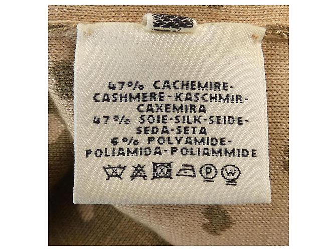Hermès Hermes Kleid aus Kaschmirmischung Beige - Ansicht 3