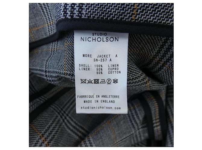 STUDIO NICHOLSON Wool Blend Jacket Brown - view 3