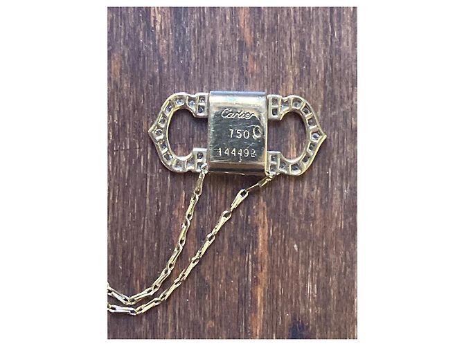 Collana Cartier in oro giallo 18k e diamanti D'oro - vista 2