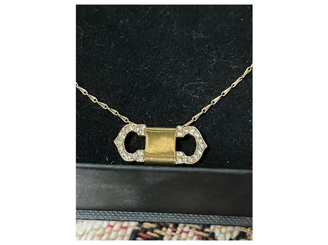 Collana Cartier in oro giallo 18k e diamanti D'oro - vista 3