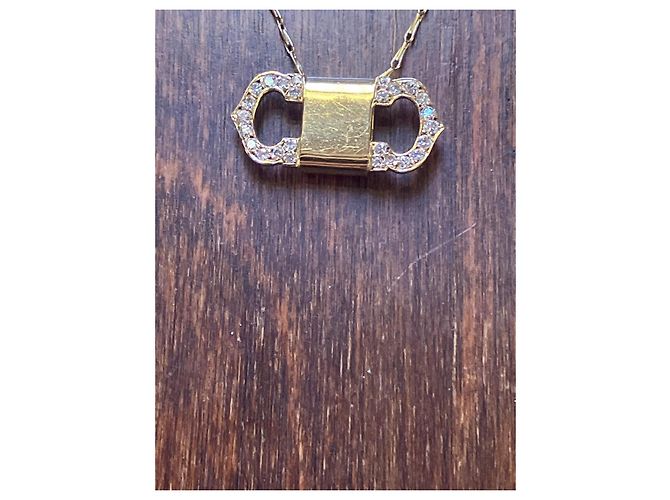 Collana Cartier in oro giallo 18k e diamanti D'oro - vista 6