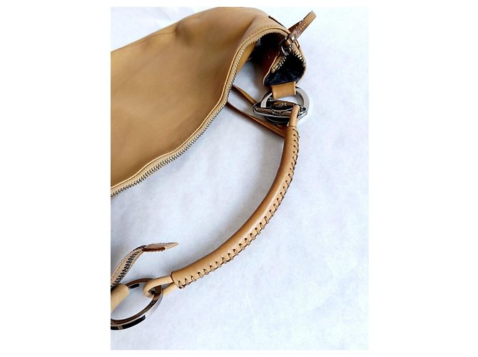 Borsa a spalla Gucci in pelle marrone - vista 10