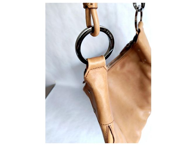 Borsa a spalla Gucci in pelle marrone - vista 12