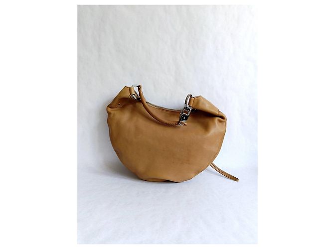 Borsa a spalla Gucci in pelle marrone - vista 3