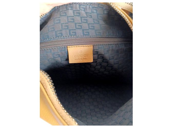 Borsa a spalla Gucci in pelle marrone - vista 8