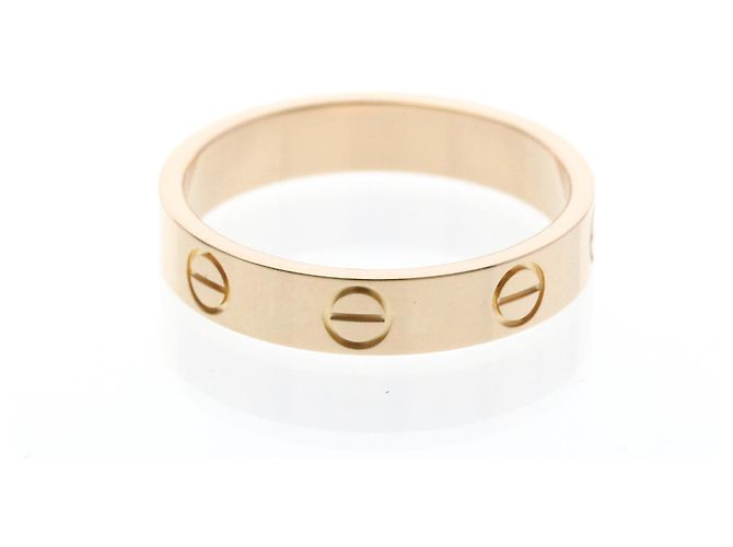 Anello Mini Love di Cartier in oro rosa D'oro - vista 3