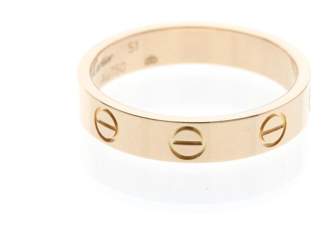 Anello Mini Love di Cartier in oro rosa D'oro - vista 4