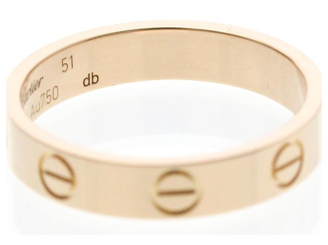 Anello Mini Love di Cartier in oro rosa D'oro - vista 8
