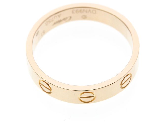 Anello Mini Love di Cartier in oro rosa D'oro - vista 9
