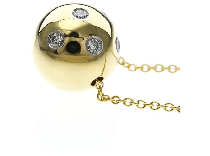 Tiffany & Co Tiffany Dots Ball Necklace Golden - view 3