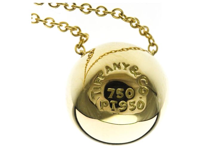 Tiffany & Co Tiffany Dots Ball Necklace Golden - view 7