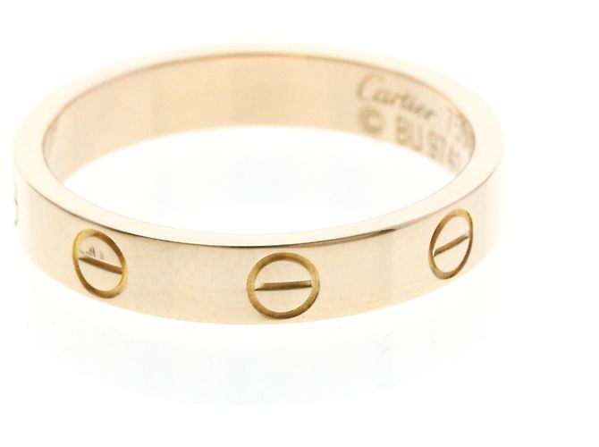 Anello Mini Love di Cartier in oro rosa D'oro - vista 2