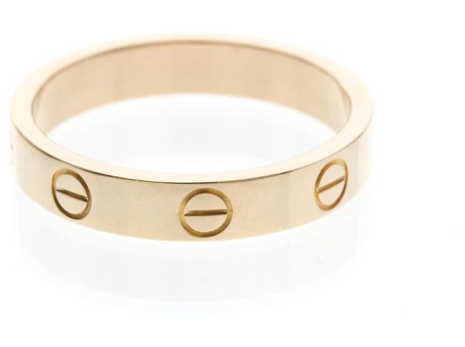 Anello Mini Love di Cartier in oro rosa D'oro - vista 3