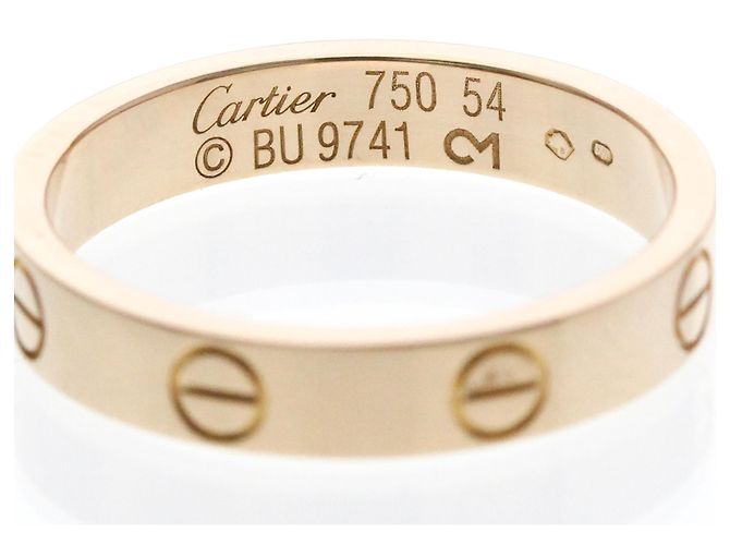 Anello Mini Love di Cartier in oro rosa D'oro - vista 5
