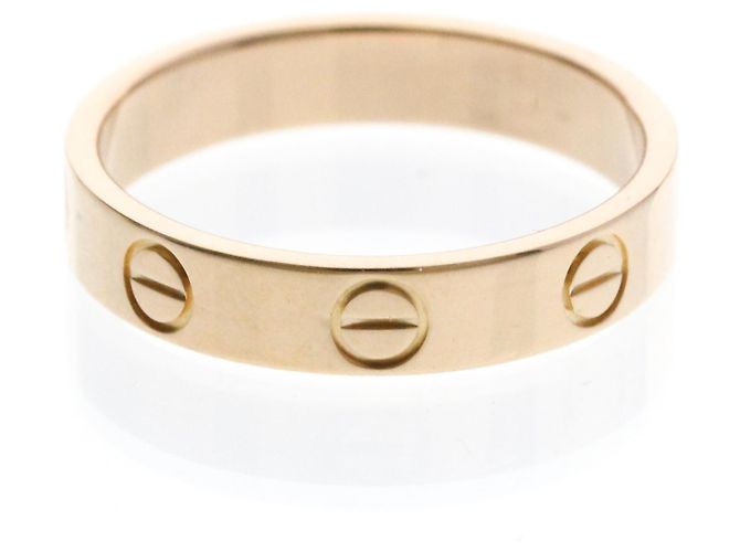 Anello Mini Love di Cartier in oro rosa D'oro - vista 3
