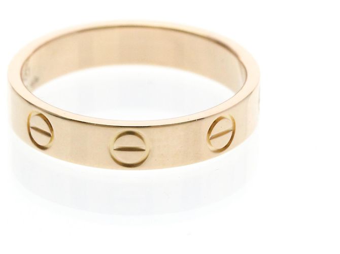 Anello Mini Love di Cartier in oro rosa D'oro - vista 4