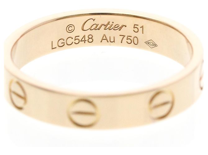Anello Mini Love di Cartier in oro rosa D'oro - vista 5