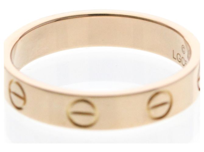 Anello Mini Love di Cartier in oro rosa D'oro - vista 6