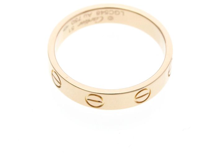 Anello Mini Love di Cartier in oro rosa D'oro - vista 9