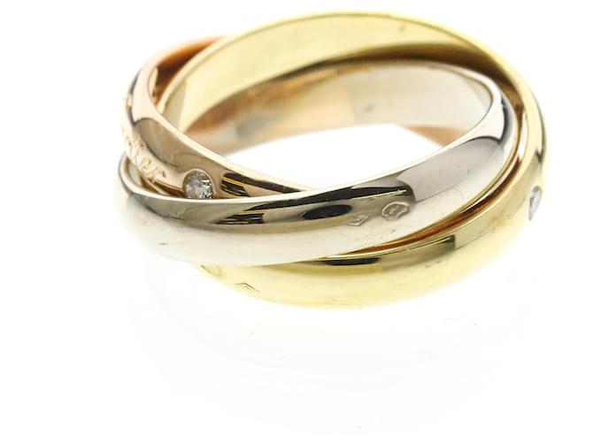Cartier Trinity Ring mit 3 Diamanten Golden - Ansicht 2
