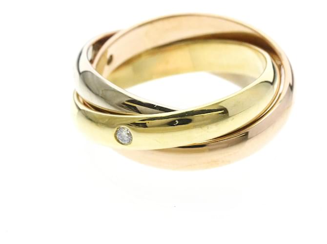 Cartier Trinity Ring mit 3 Diamanten Golden - Ansicht 3