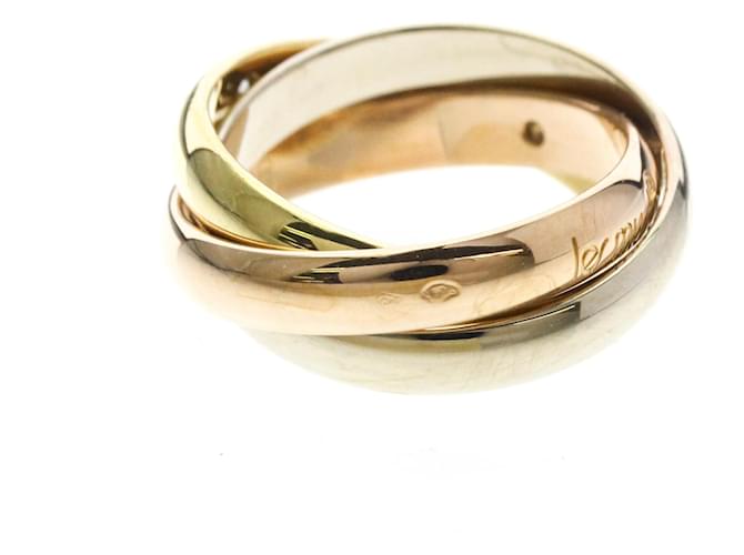 Cartier Trinity Ring mit 3 Diamanten Golden - Ansicht 4