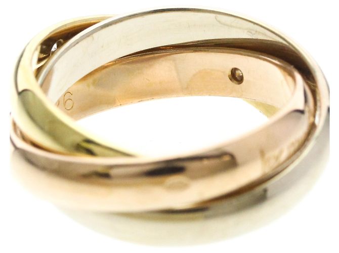 Cartier Trinity Ring mit 3 Diamanten Golden - Ansicht 5