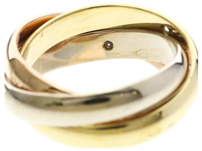 Cartier Trinity Ring mit 3 Diamanten Golden - Ansicht 6