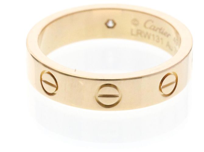 Anello Cartier Mini Love con 1 Diamante in Oro Rosa D'oro - vista 3