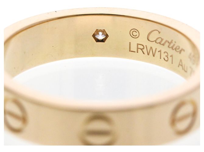 Anello Cartier Mini Love con 1 Diamante in Oro Rosa D'oro - vista 8