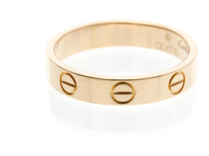 Anello Mini Love di Cartier in oro rosa D'oro - vista 2