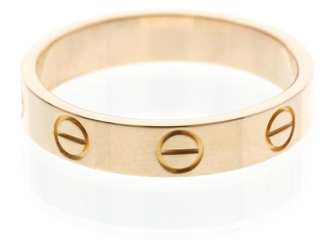 Anello Mini Love di Cartier in oro rosa D'oro - vista 3