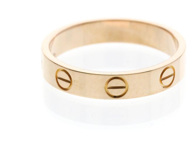 Anello Mini Love di Cartier in oro rosa D'oro - vista 4