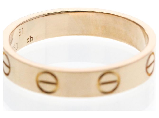 Anello Mini Love di Cartier in oro rosa D'oro - vista 8