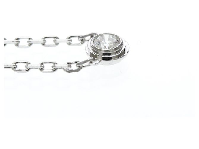 Collana Cartier Damour SM Piccolo Modello in Oro Bianco Argento - vista 5