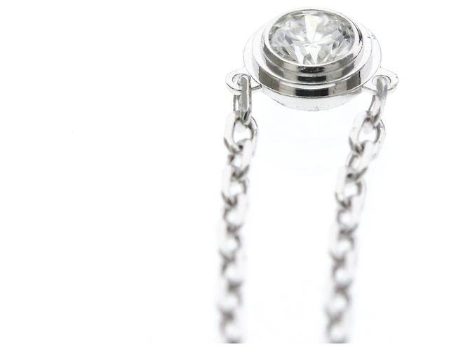 Collana Cartier Damour SM Piccolo Modello in Oro Bianco Argento - vista 6