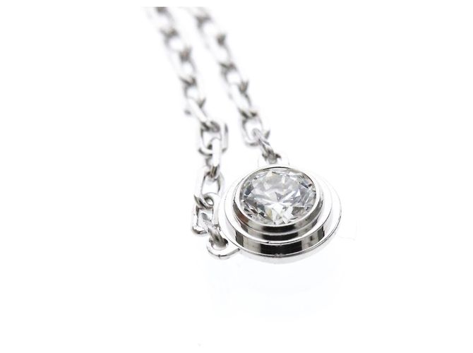 Collana Cartier Damour SM Piccolo Modello in Oro Bianco Argento - vista 7