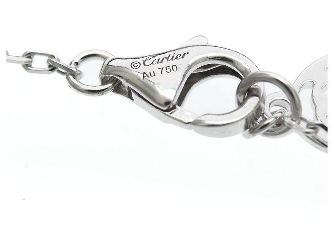 Collana Cartier Damour SM Piccolo Modello in Oro Bianco Argento - vista 9