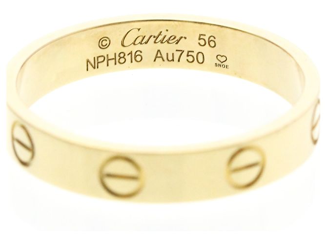 Anello Mini Love di Cartier in oro giallo D'oro - vista 5