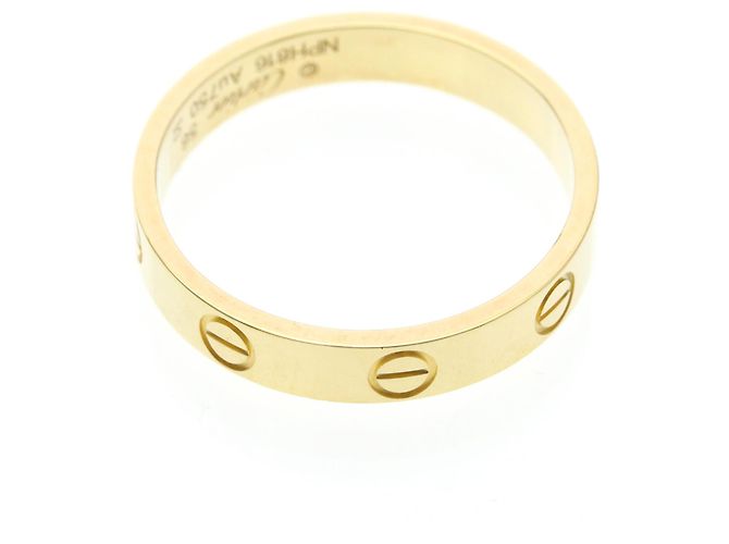 Anello Mini Love di Cartier in oro giallo D'oro - vista 9