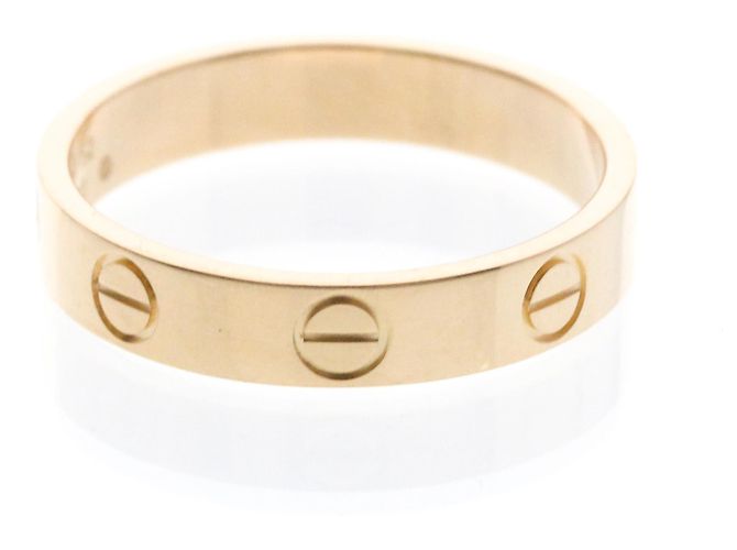 Cartier Mini Love Ring aus Roségold mit Diamant Golden - Ansicht 4