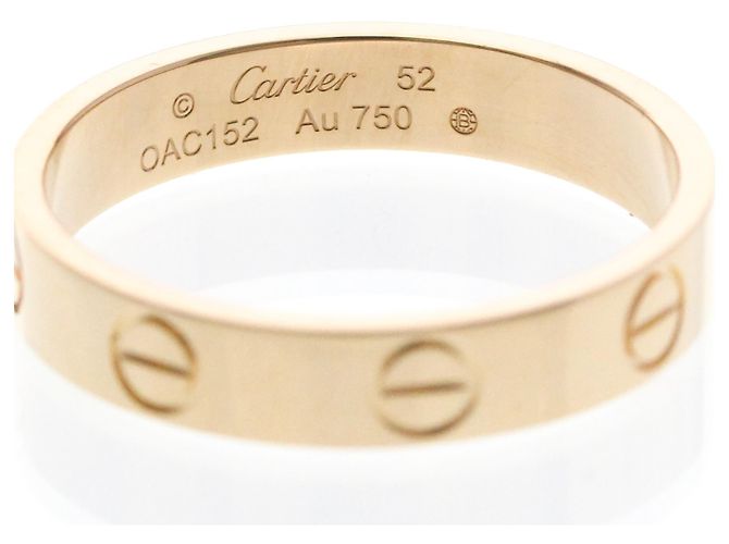 Cartier Mini Love Ring aus Roségold mit Diamant Golden - Ansicht 5