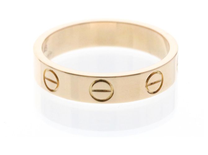 Anello Mini Love di Cartier in oro rosa D'oro - vista 4