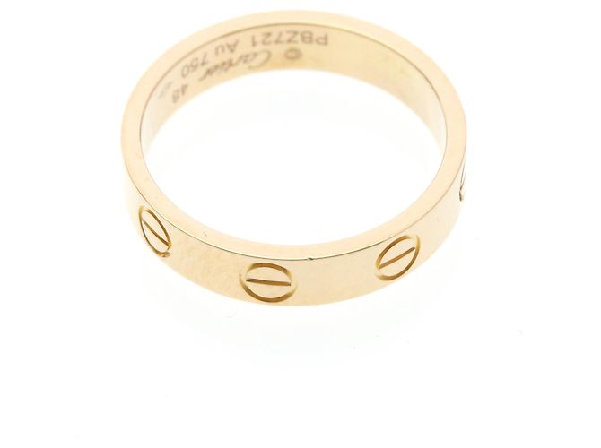 Anello Mini Love di Cartier in oro rosa D'oro - vista 9