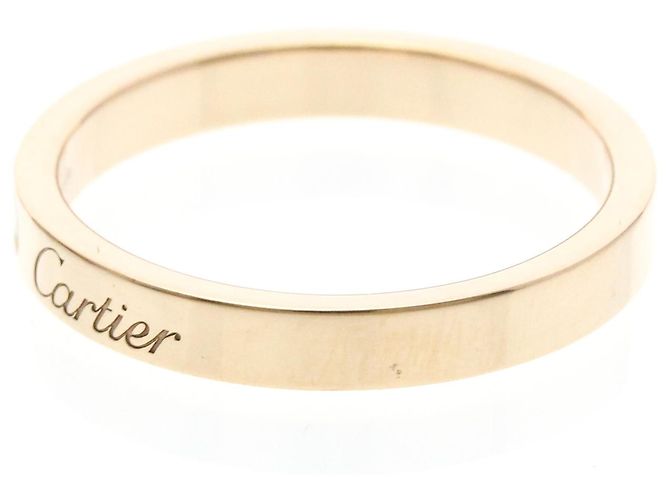 Anello C de Cartier in oro rosa e diamanti D'oro - vista 2